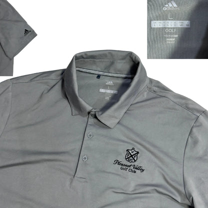 Adidas® Grey Golf Performance Polo Shirt(L)