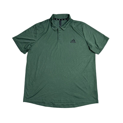 Adidas® Olive Green Performance Polo Shirt(XL)