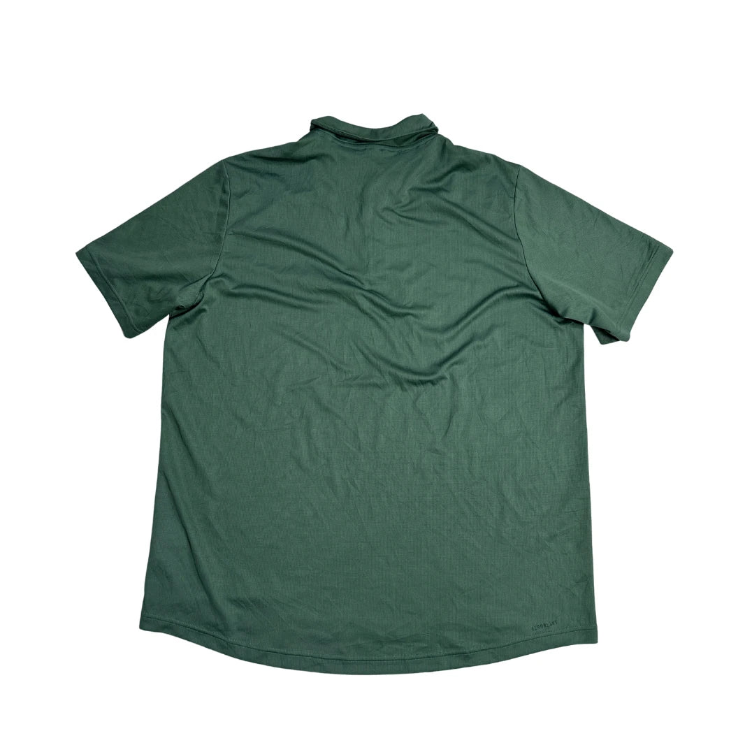 Adidas® Olive Green Performance Polo Shirt(XL)