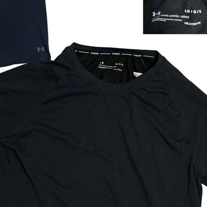 Under Armour® Black HeatGear Performance Long Sleeve Tee(L)