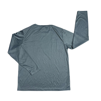 Grey Performance Long Sleeve Athletic T-Shirt (L)