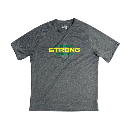 Saucony® Grey Graphic Performance T-Shirt (M)
