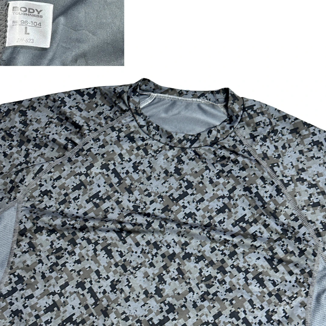 Body Toughness® Grey Camo Performance T-Shirt 🩶