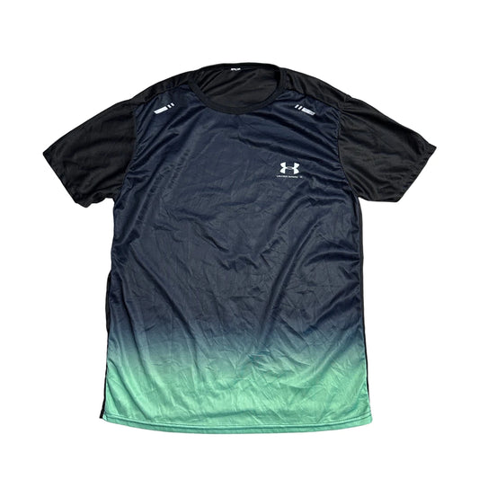 Under Armour® Black Gradient Athletic Performance T-Shirt(M)