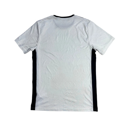 Adidas® White Black Athletic Performance T Shirt(M)
