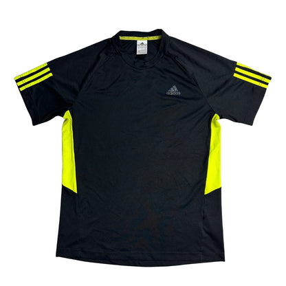 Adidas® Black Neon Performance Training T Shirt(M)