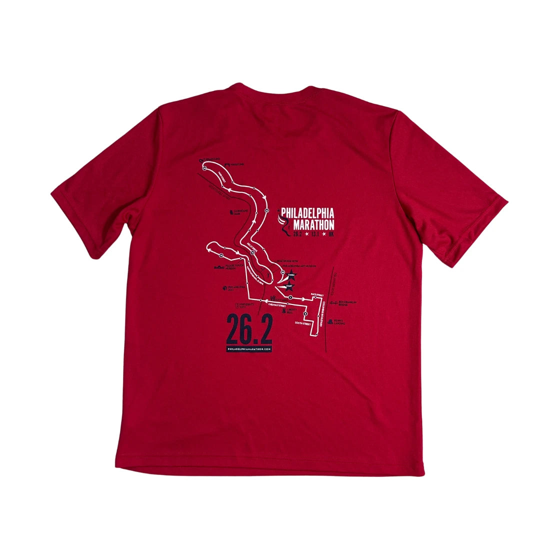 Expert® Red Graphic Running Performance T Shirt(M)