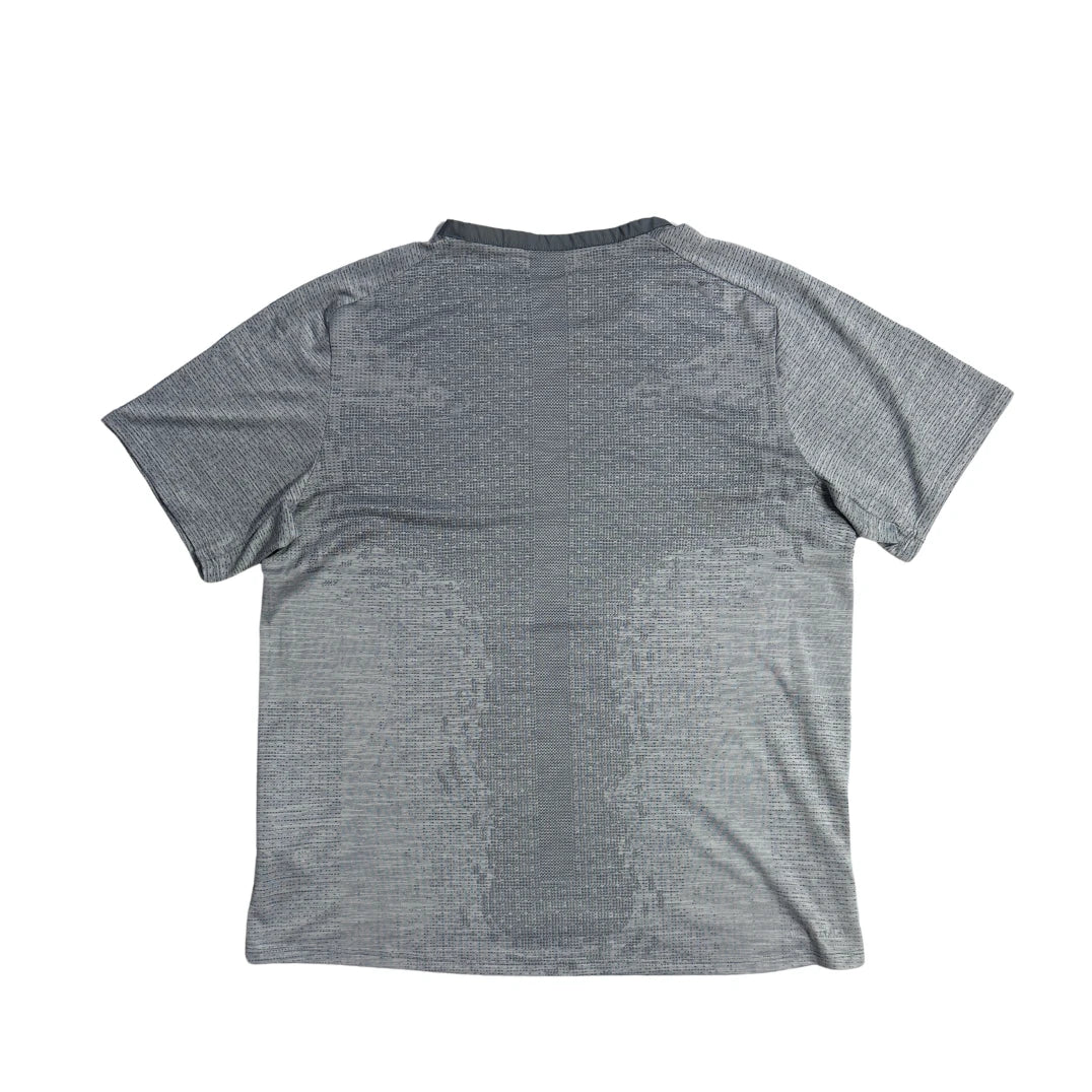 Nike® Grey Running Performance T Shirt(L)