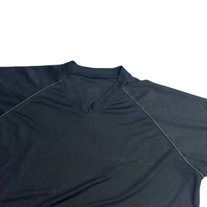 Black V-Neck Athletic Performance T-Shirt (XL)