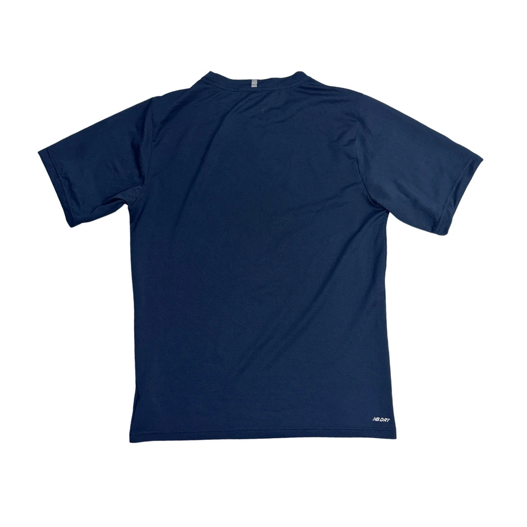 New Balance® Navy Running Performance T-Shirt (S)