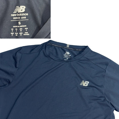 New Balance® Navy Running Performance T-Shirt (S)