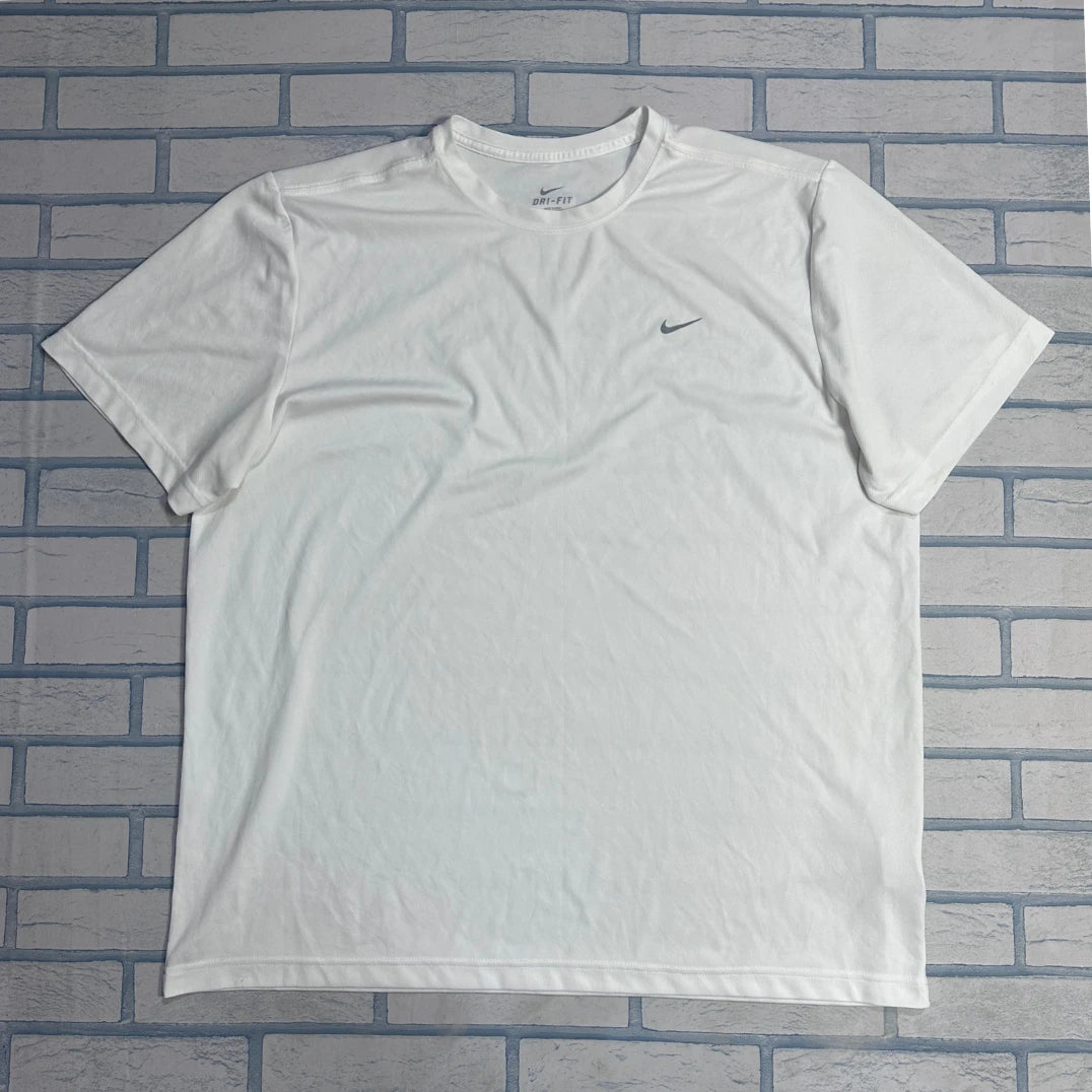 Nike® White Dri-Fit Performance T-Shirt (2XL)