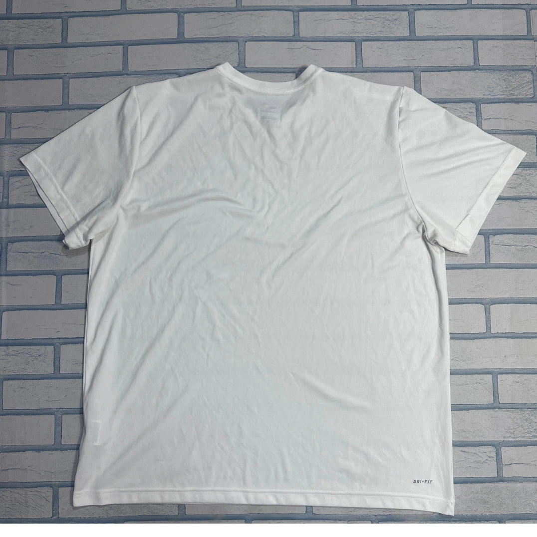 Nike® White Dri-Fit Performance T-Shirt (2XL)