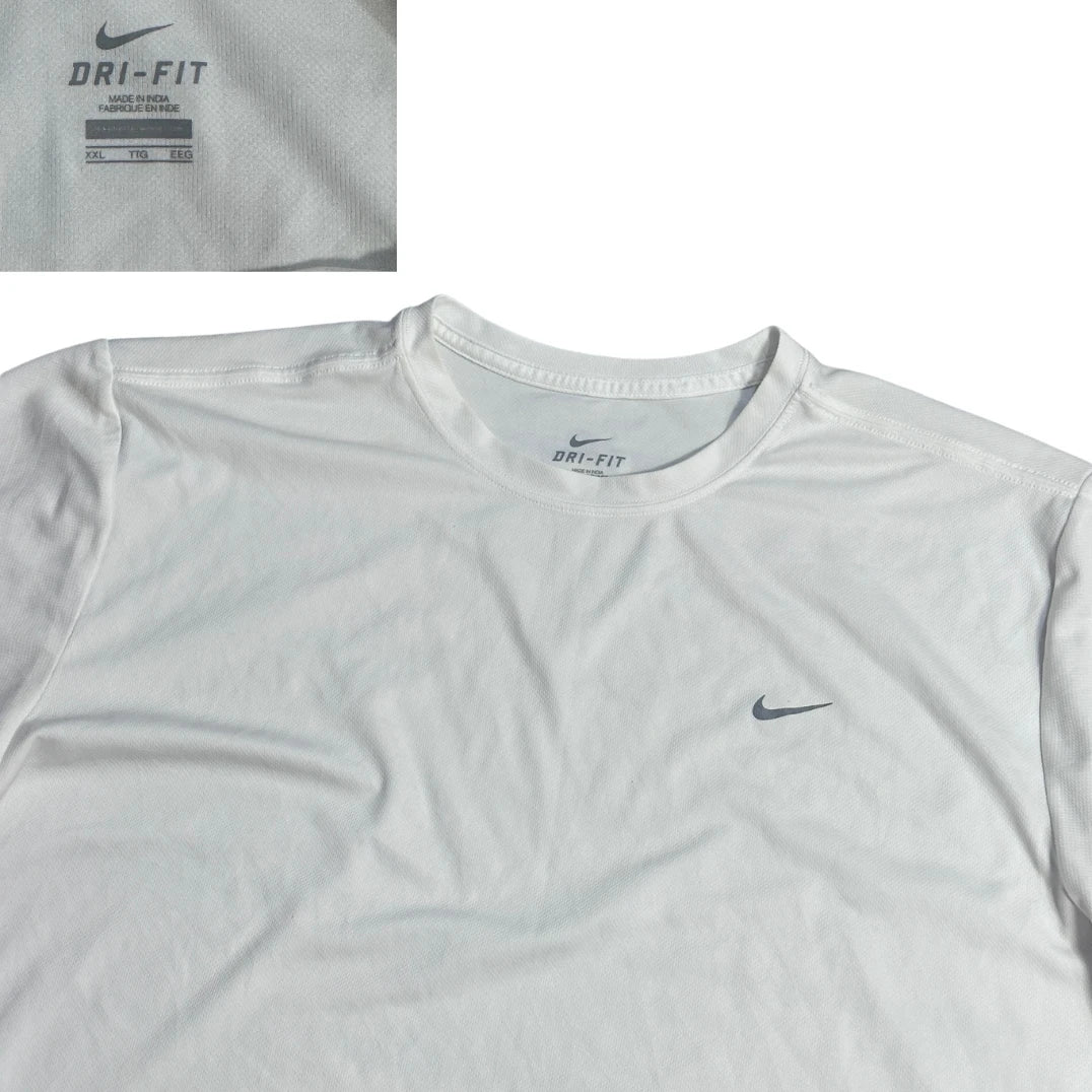 Nike® White Dri-Fit Performance T-Shirt (2XL)