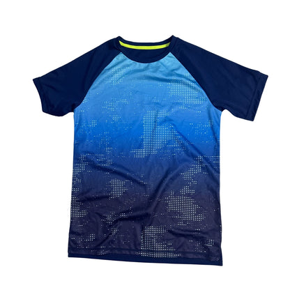 Blue Gradient Athletic Performance T-Shirt (S)