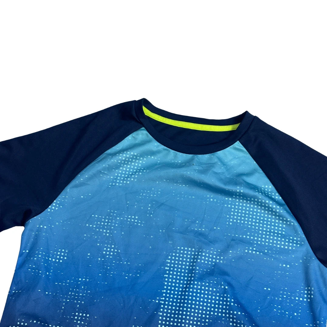 Blue Gradient Athletic Performance T-Shirt (S)