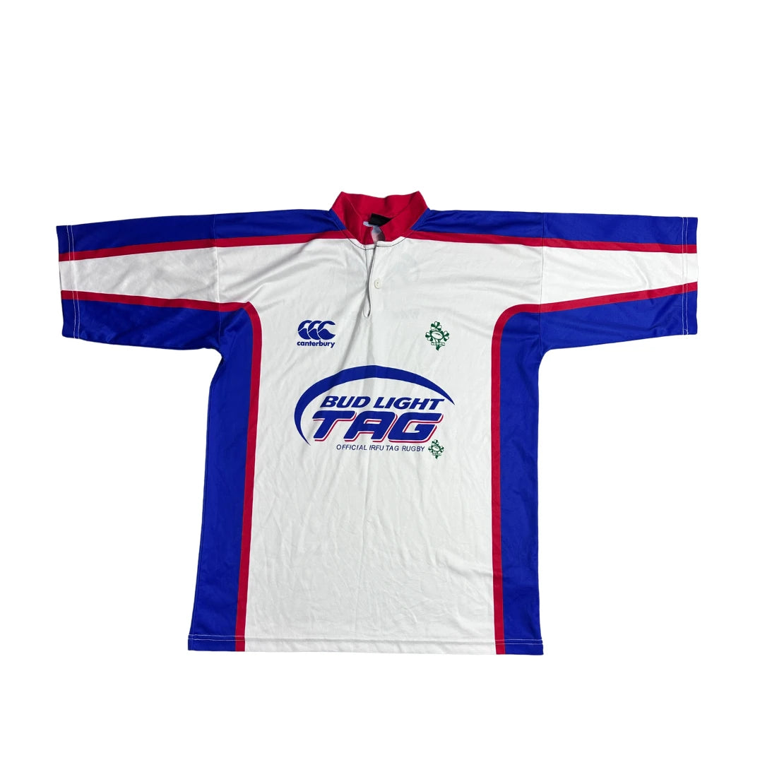 Canterbury® White Rugby Sports Jersey 🏉(L)