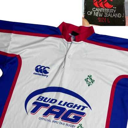 Canterbury® White Rugby Sports Jersey 🏉(L)