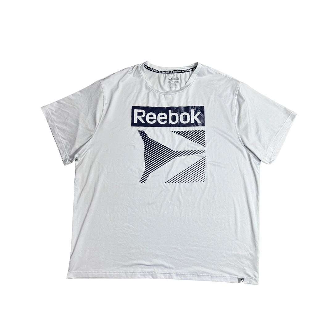 Reebok® White Graphic Sports T-Shirt (3XL)