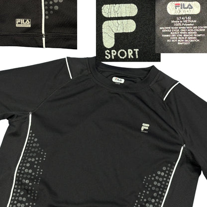 Fila® Black Performance Sports T-Shirt(S)