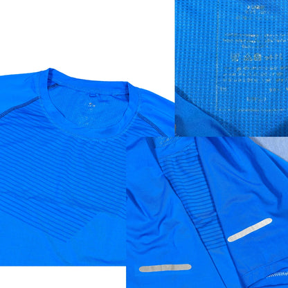 Crane® Blue Reflective Running T-Shirt(XL)