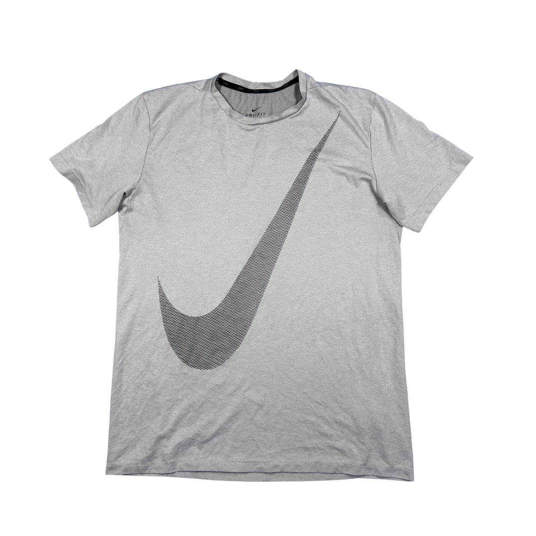 Nike® Light Grey Dri-FIT Graphic Performance T-Shirt(M)