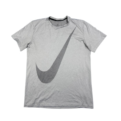 Nike® Light Grey Dri-FIT Graphic Performance T-Shirt(M)