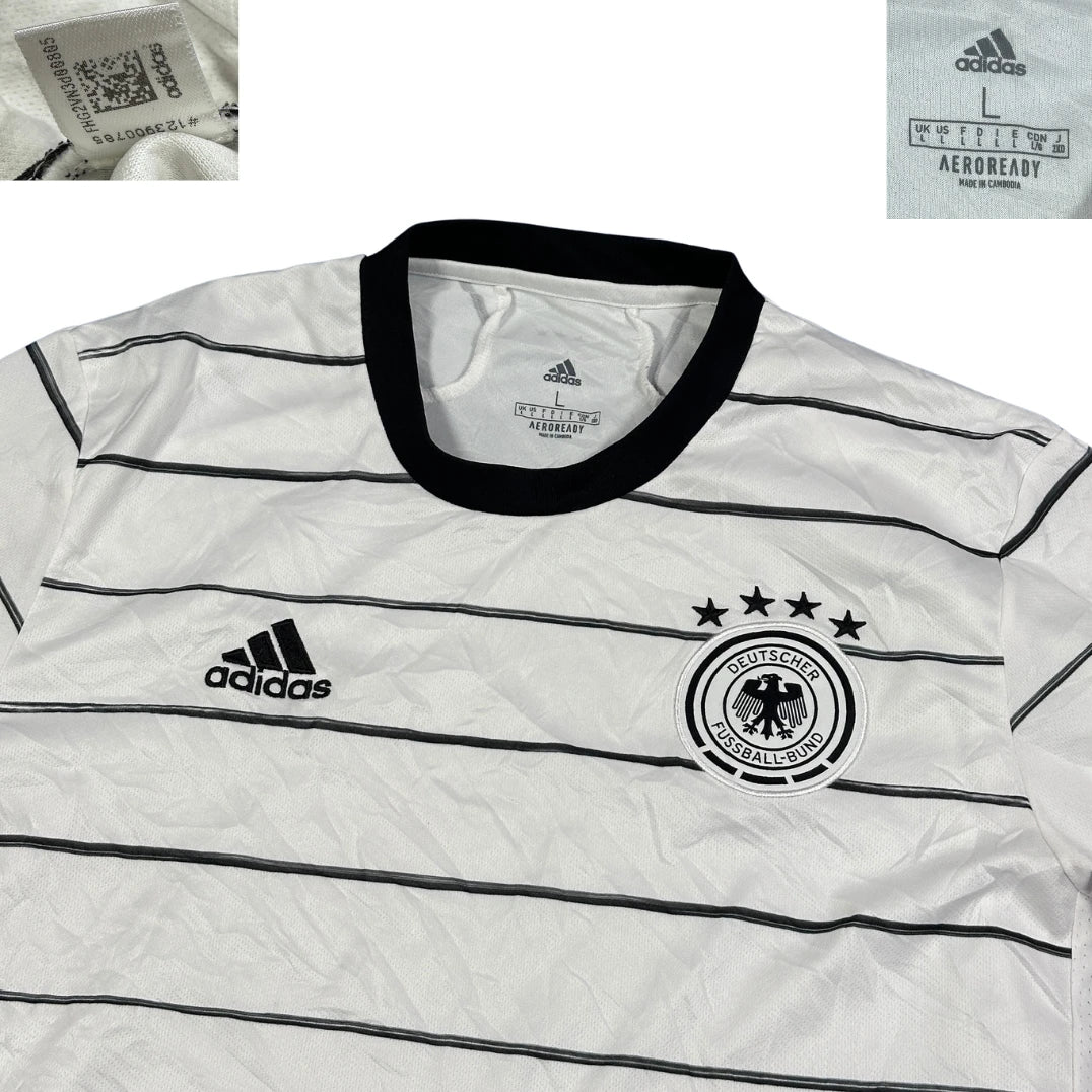 Adidas® White Germany Football Jersey(L)