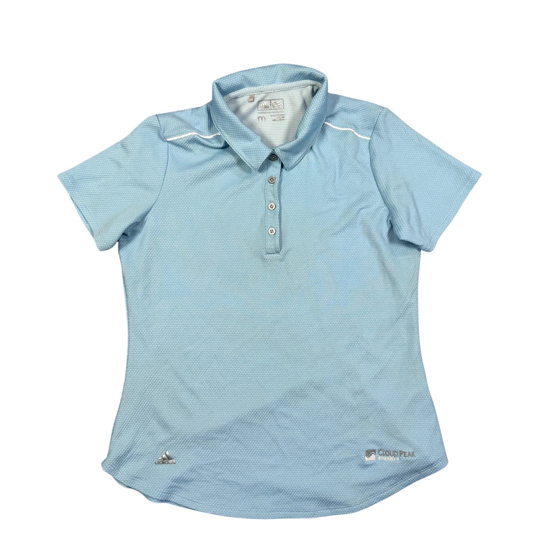 Adidas® Light Blue Performance Polo Shirt(M)