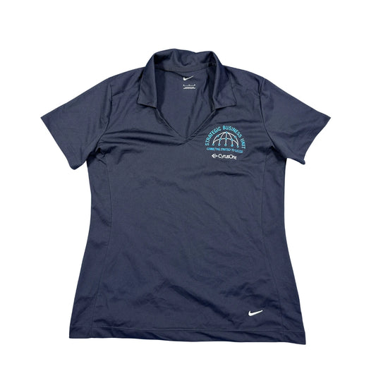 Nike® Navy Dri-FIT Performance Polo Top(M)