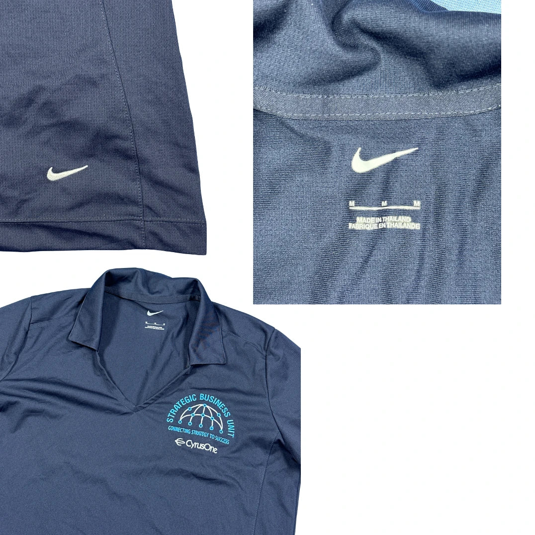 Nike® Navy Dri-FIT Performance Polo Top(M)