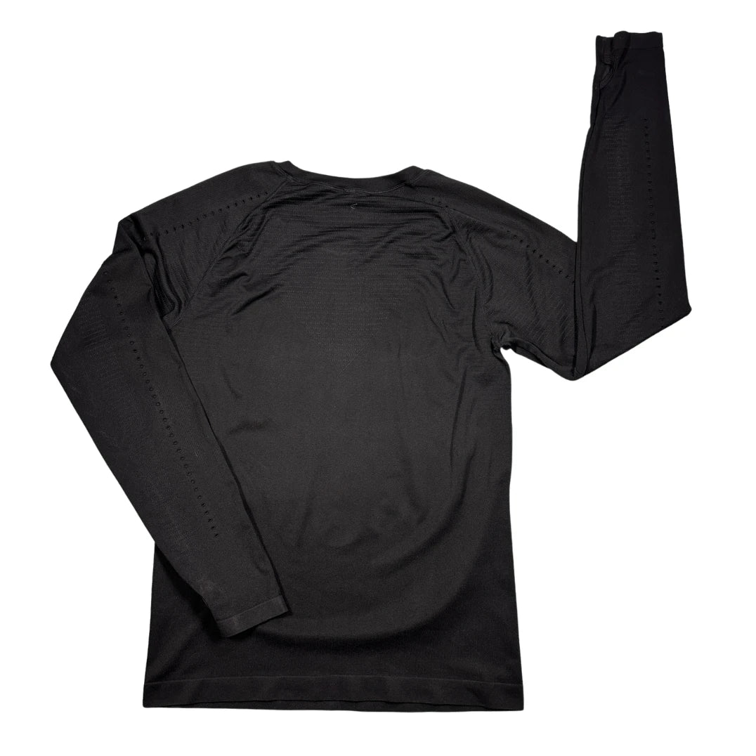 Black Seamless Performance Long Sleeve Training Shirt