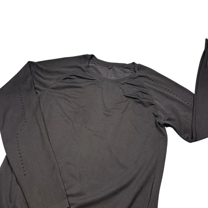 Black Seamless Performance Long Sleeve Training Shirt