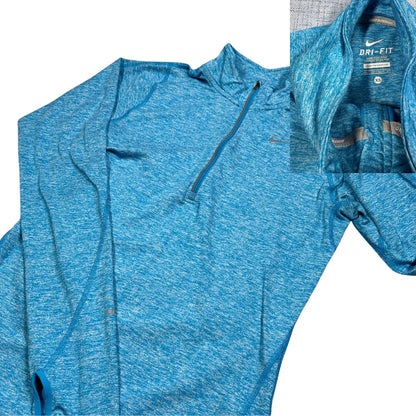 Nike® Blue Dri-FIT Quarter Zip Running Top