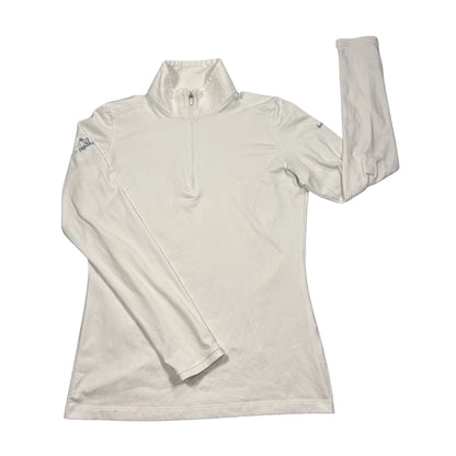 Nike® White Dri-FIT Quarter Zip Golf Performance Top