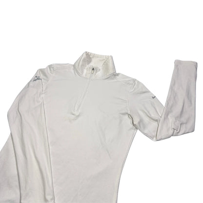 Nike® White Dri-FIT Quarter Zip Golf Performance Top