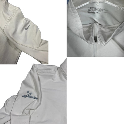 Nike® White Dri-FIT Quarter Zip Golf Performance Top