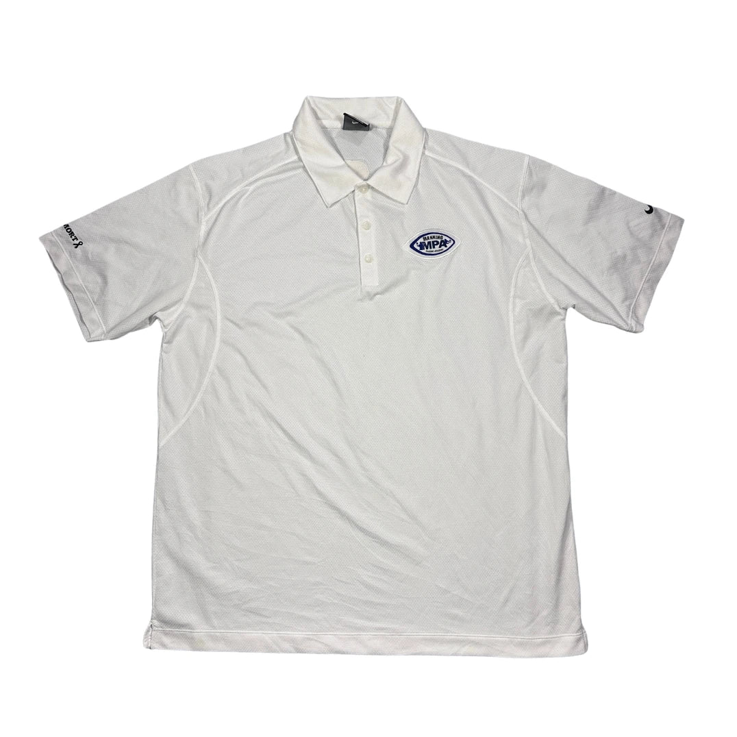 Nike® White Dri-FIT Golf Performance Polo(XL)