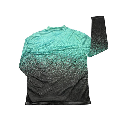 Mint Green Gradient Performance Polo Shirt(M)