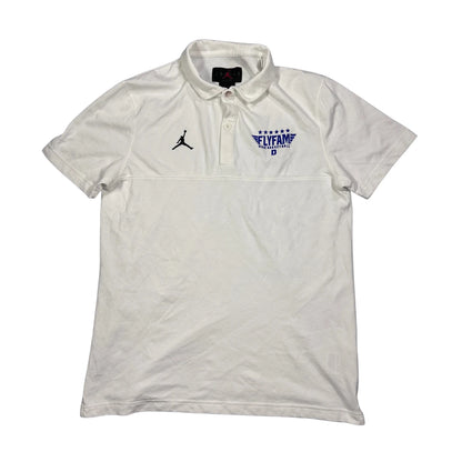 Jordan® White Basketball Polo Shirt(M)
