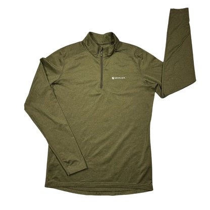 Monian® Olive Green Quarter Zip Performance Top(S)