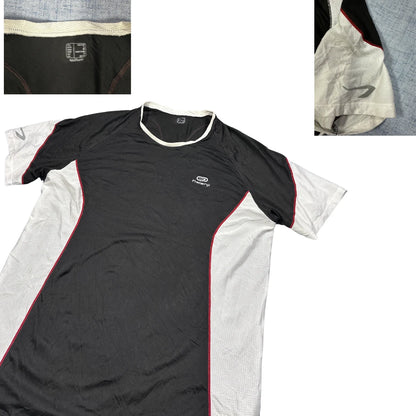 Kalenji® Black & White Running Performance T-Shirt(L)