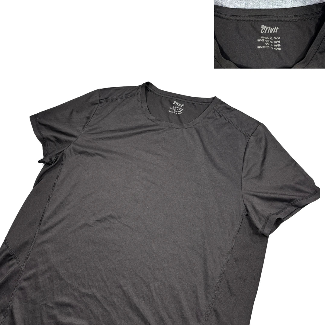 Crivit® Black Athletic Performance T-Shirt(XL)