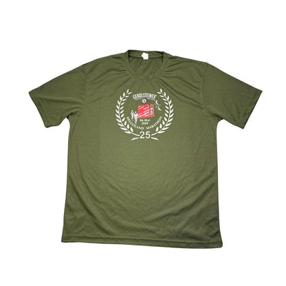 Just Cool® Olive Green Marathon Graphic Performance T-Shirt(XL)