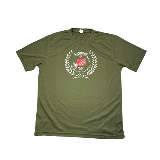 Just Cool® Olive Green Marathon Graphic Performance T-Shirt(XL)
