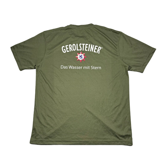 Just Cool® Olive Green Marathon Graphic Performance T-Shirt(XL)