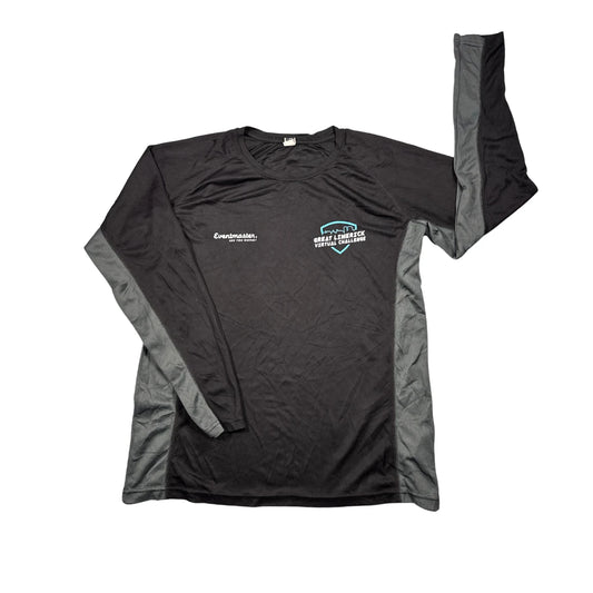 Roly® Black Performance Long Sleeve Sports T-Shirt(L)
