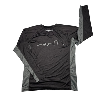 Roly® Black Performance Long Sleeve Sports T-Shirt(L)