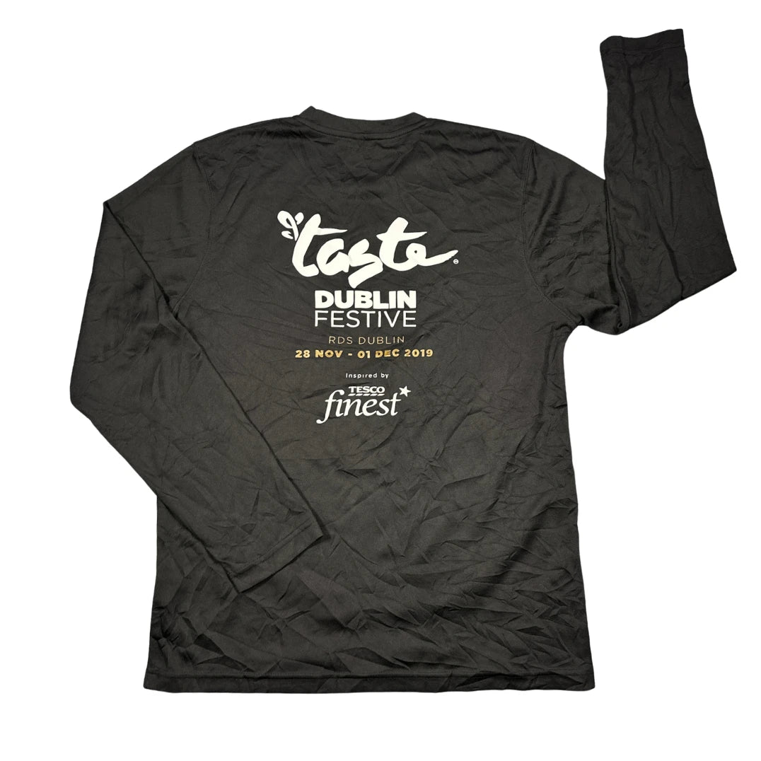 Just Cool® Black Graphic Performance Long Sleeve T-Shirt(M)