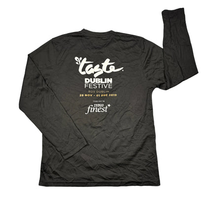 Just Cool® Black Graphic Performance Long Sleeve T-Shirt(M)